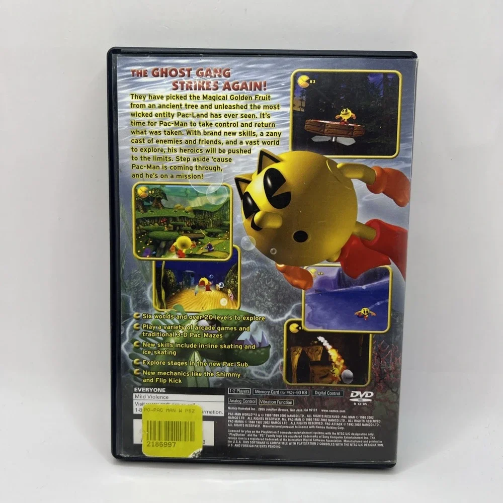Pac-Man World 2 (Sony PlayStation 2, 2002) PS2 Complete, Tested